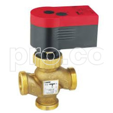 Регулируюий трехходовой клапан HERZ 4037 1 1/4" + Электропривод Herz