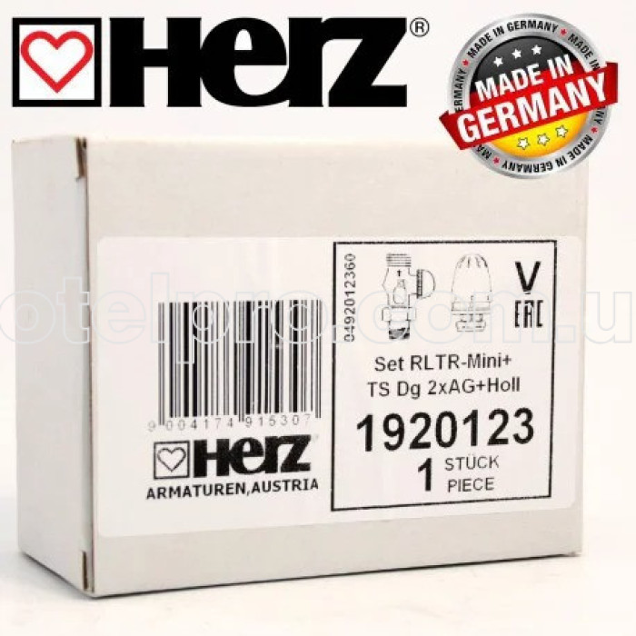 Регулятор-ограничитель температуры HERZ, RTL прямой 1/2 (1920123) для теплого пола