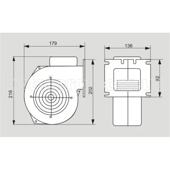Комплект автоматики котла KG Elektronik SP-30 PID + вентилятор WPA X2