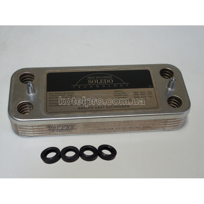 Теплообменник вторичный пластинчатый Ariston UNO 10 пл. Art. 995945