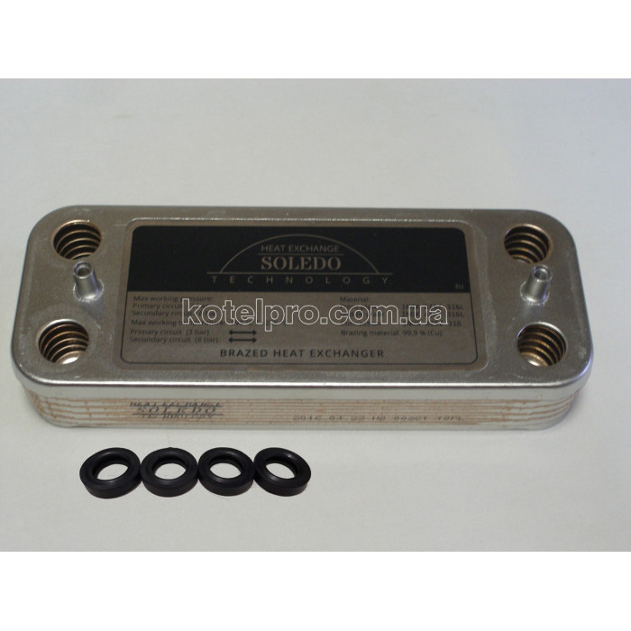 Теплообменник ГВС вторичный пластинчатый Viessmann WH1B 10 пл. Art. 7825533