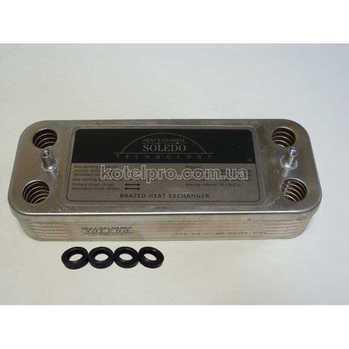 Теплообменник ГВС вторичный пластинчатый 12 пл. Rocterm