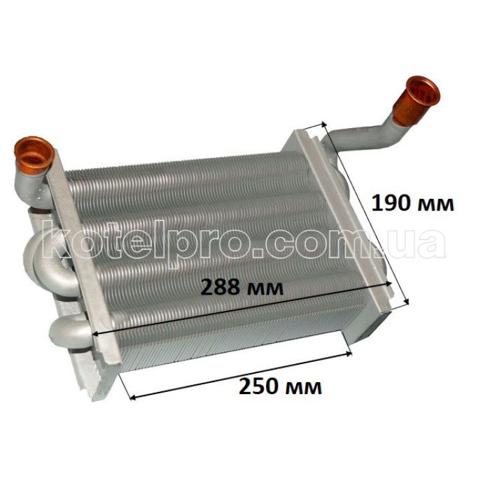 Первинний теплообмінник котла Demrad Atron H-28 D001020013, 3001020013