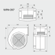 Вентилятор для твердотопливного котла  WPA-097 МplusМ  (100 м3\час)