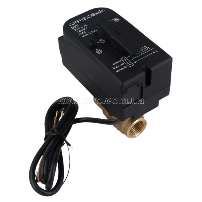 Afriso BEV 1" Двоходовий кульовий клапан з сервоприводом