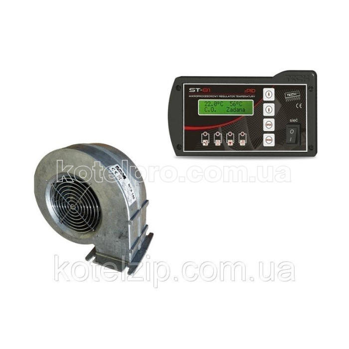 Автоматика для котла TECH ST-81 zPID + вентилятор WPA x2 M+M