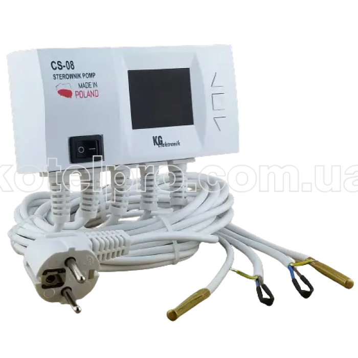 Автоматика для управления 2 насосами - ЦО и насоса ГВС KG Elektronik CS-08