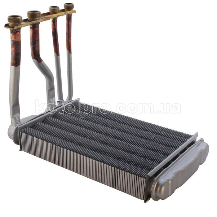 Теплообменник битермический для газового котла Bosch Gaz 4000W, 5000W, Junkers Eurosmart, Buderus 8715406546