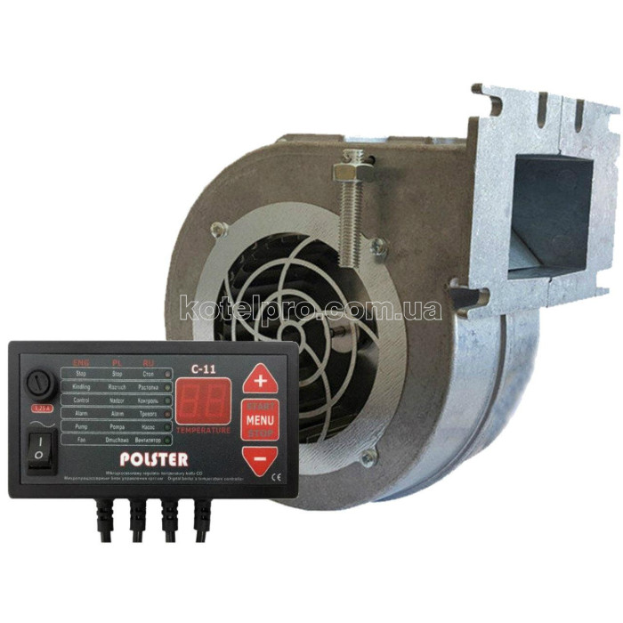 Автоматика для твердопаливного котла, вентилятори для котла, димососи