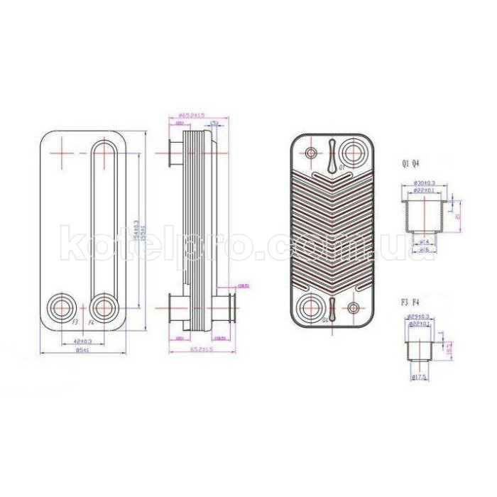 Вторинний теплообмінник для Daewoo Electric