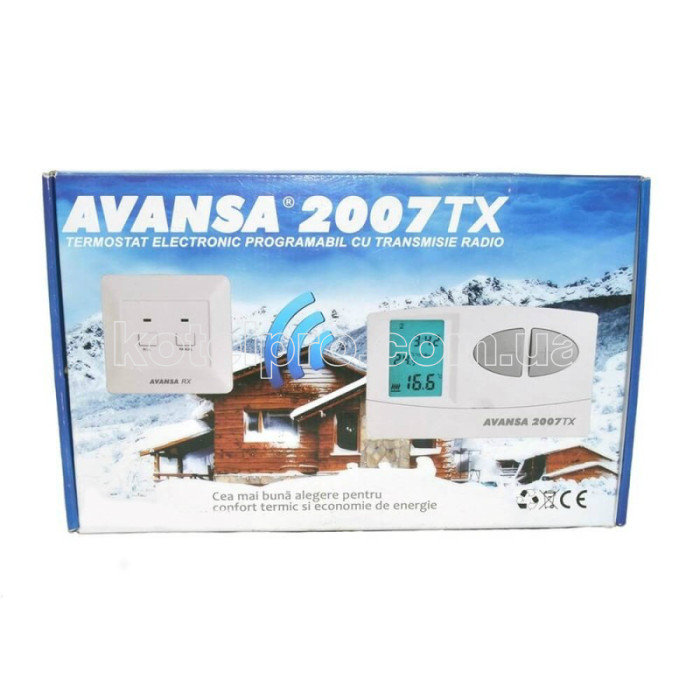 Кімнатний програматор Avansa 2007 tx для газового котла