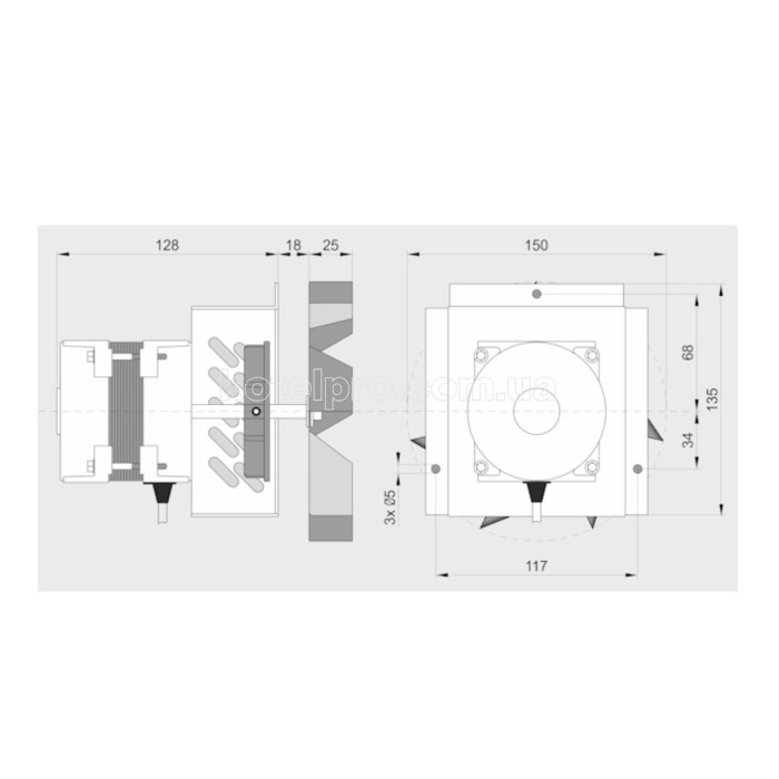 Вытяжной дымосос  MPLUSM WWK-150/60