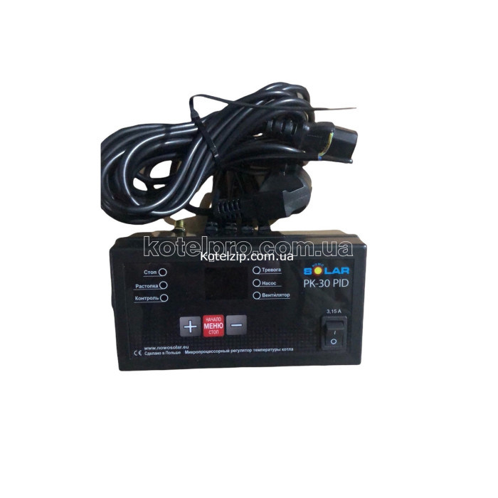 Комплект автоматики котла Novosolar PK-30 PID (Sp 30) + вентилятор Dp 02