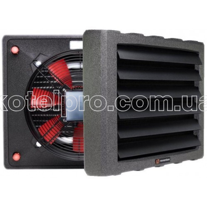 Водяной тепловентилятор Reventon HC 45-3S 43кВт + КРЕПЛЕНИЕ + РЕГУЛЯТОР