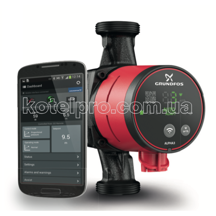 Циркуляционный насос GRUNDFOS Alpha3 25-40 180mm