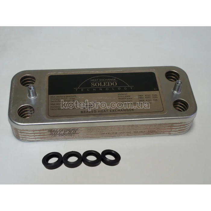 Теплообмінник вторинний пластинчастий UNO 10 пл. Art. 995945