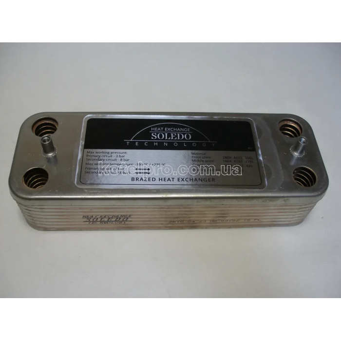 Теплообменник ГВС вторичный пластинчатый Microgenus Plus. 16 пл. Art. 998483