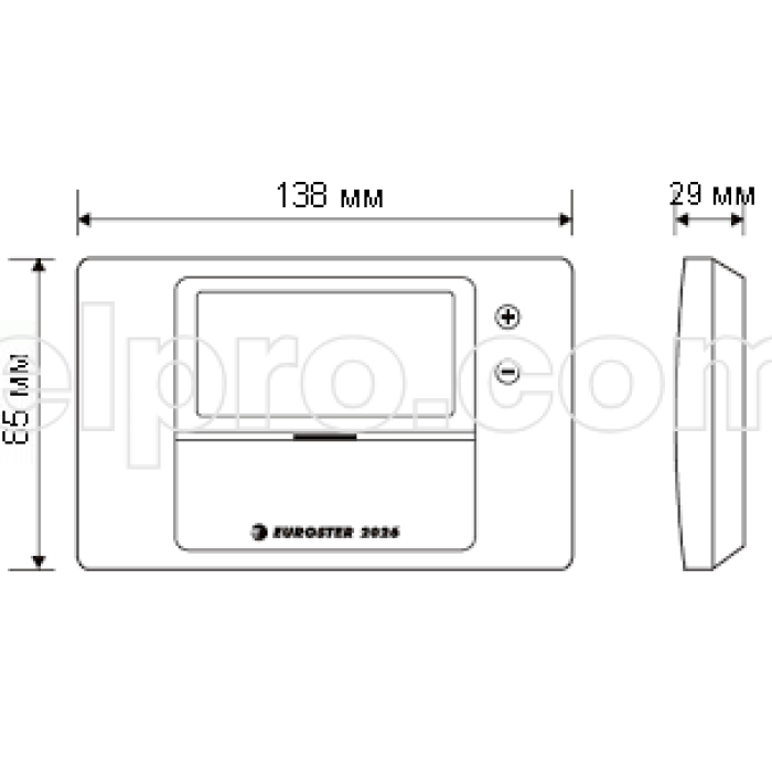 Программатор недельный для котла EUROSTER 2026 TXRX
