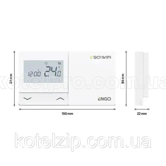 Терморегулятор безпроводной ENGO CONTROLS E901WIFI