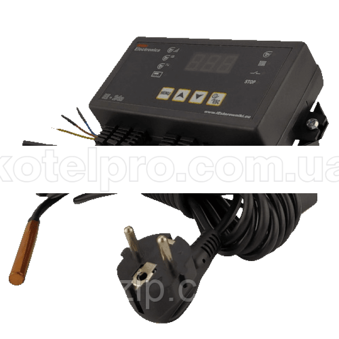 Автоматика для твердотопливного котла Inter Electronics IE-26n (на 2 насоса и 1 вентилятор)