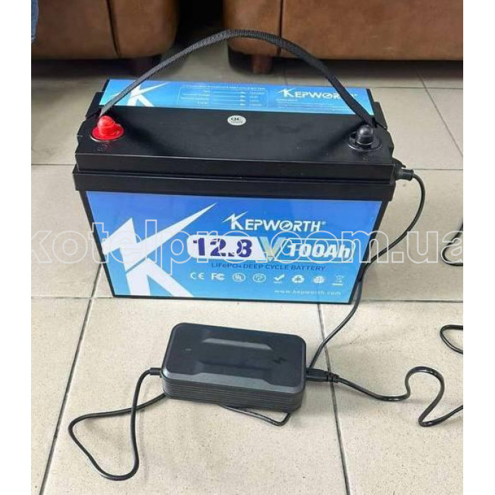 Акумулятор Kepworth LiFePO4 12V/100AH з зарядкой та з вбудованим BMS