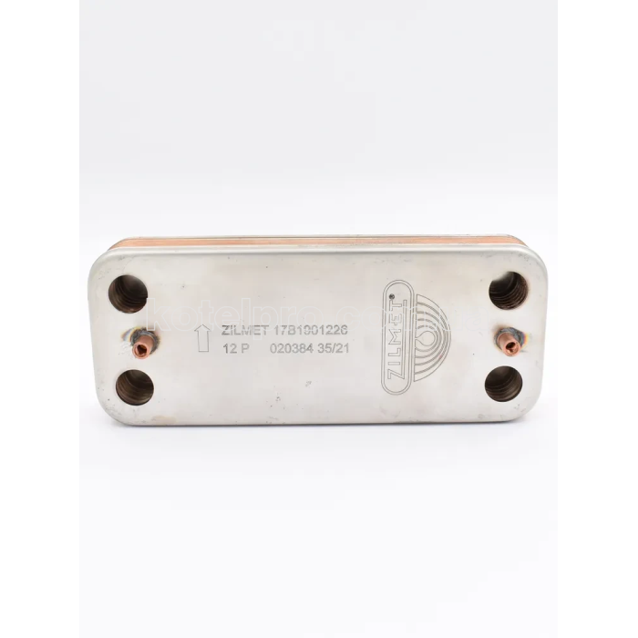 Вторинний теплообмінник до котла ECA, De Dietrich 7006951209 12 пластин