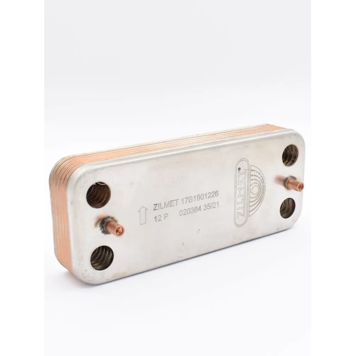 Вторинний теплообмінник до котла ECA, De Dietrich 7006951209 12 пластин