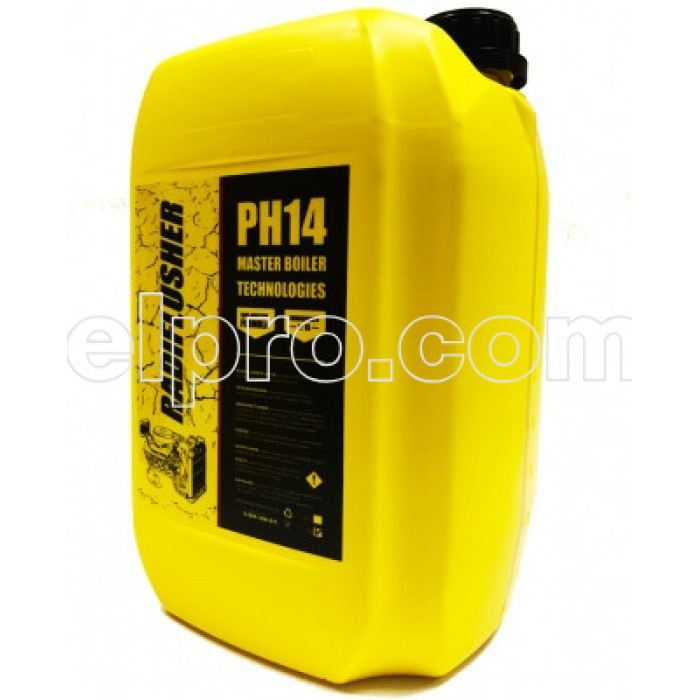Щелочное средство для промывки радиатора, печки, системы охлаждения авто RADIFLUSHER pH14, 10 л