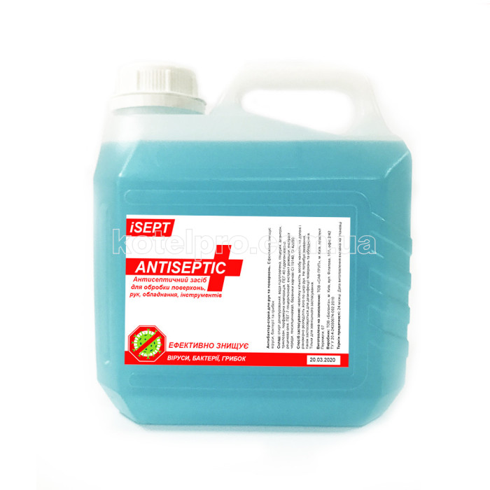 Антисептическое средство iSEPT 3 л (для рук и поверхностей)