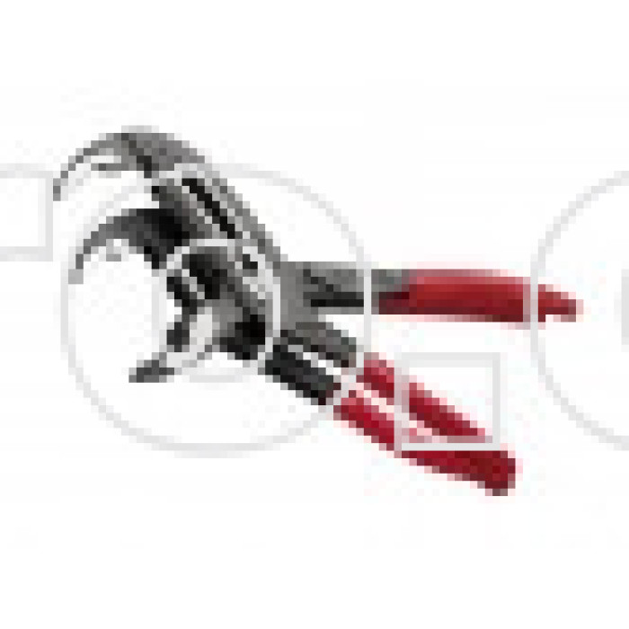 Переставные сантехнические клещи SUPER-EGO 528, 1" / 175 мм (рукоятки с пластиковым покрытием)