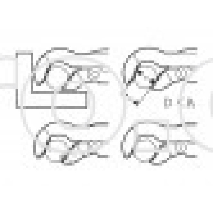 Шведский газовый ключ 45° SUPER-EGO 145, SUPER S 1/2''